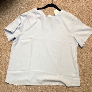 Banana Republic Pale Blue Short Sleeve Blouse